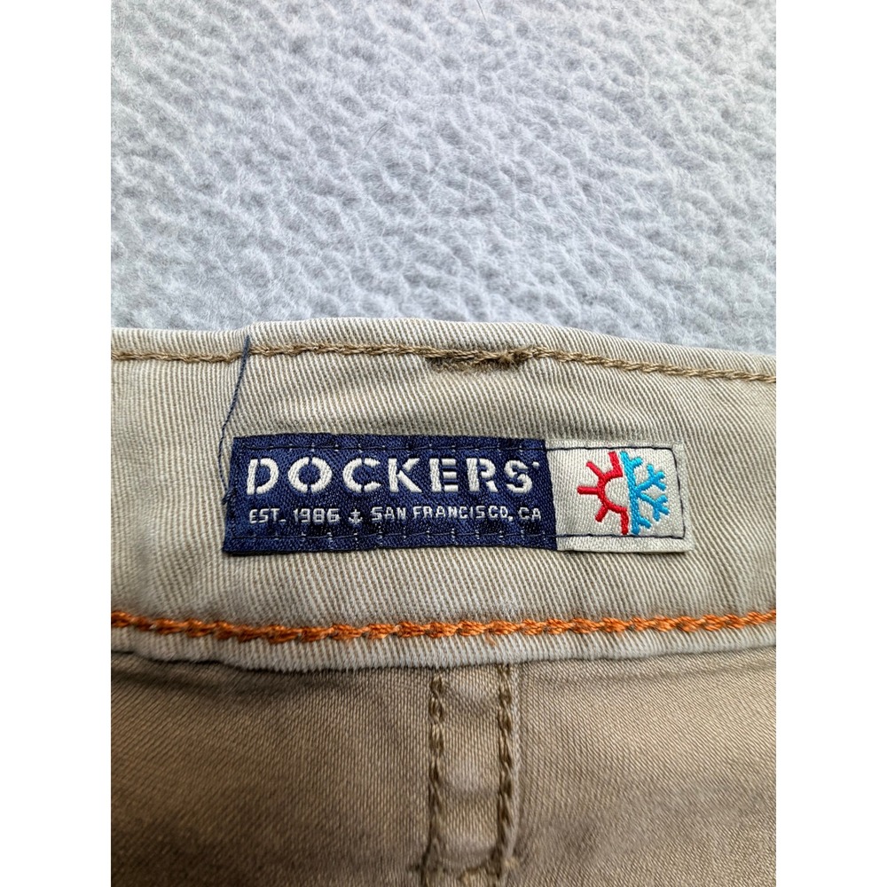 Dockers Straight Fit Khaki Tan Pants Mens 36x30 56790-0001 Casual Twill Trousers - Picture 6 of 10